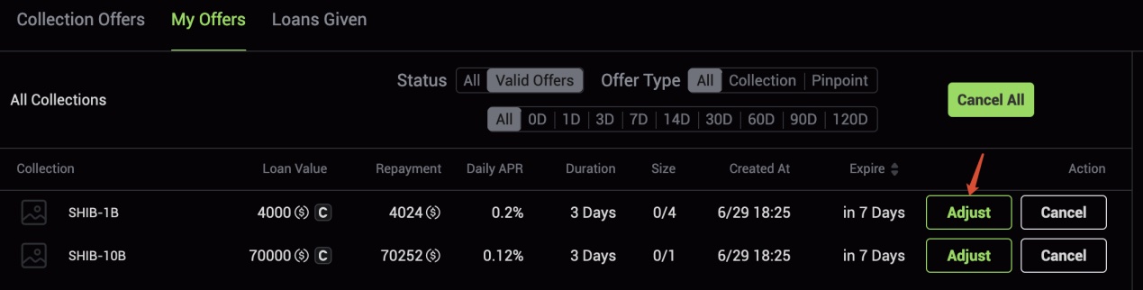 ERC20 portfolio withdraw button