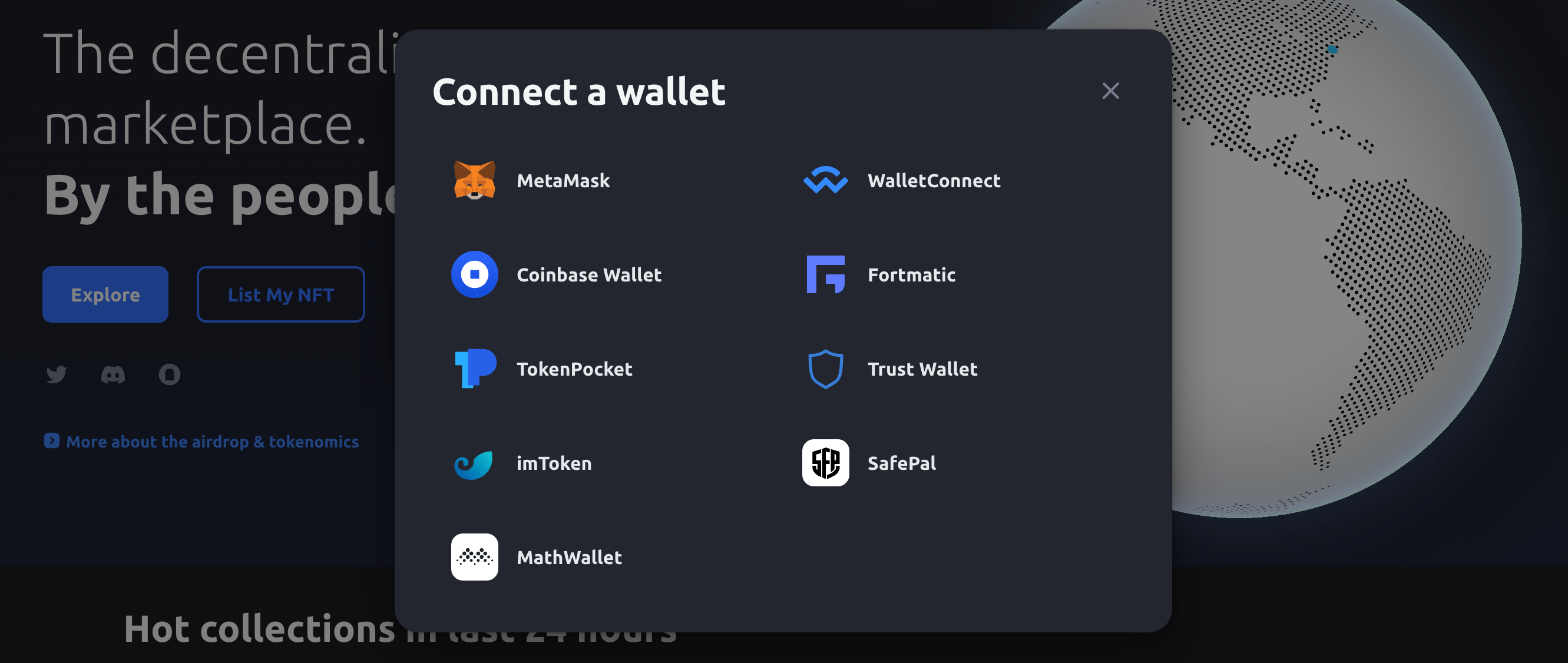 Select wallet